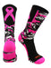 TCK Black/Hot Pink / Large Breast Cancer Awareness Crew Socks Pink Camo