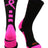 TCK Black/Hot Pink / Large Pink Breast Cancer Awareness Socks