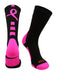 TCK Black/Hot Pink / Large Pink Breast Cancer Awareness Socks