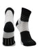 TCK Black / Large Achilles Tendonitis Compression Socks For Women and Men, Low Crew 20-30mmHg Compression