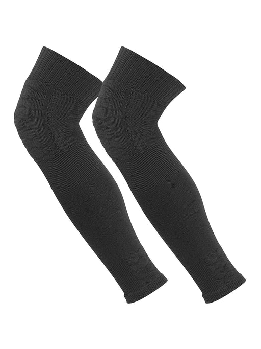 TCK Black / Large Athletic Padded Leg Sleeves Over the Knee Defender