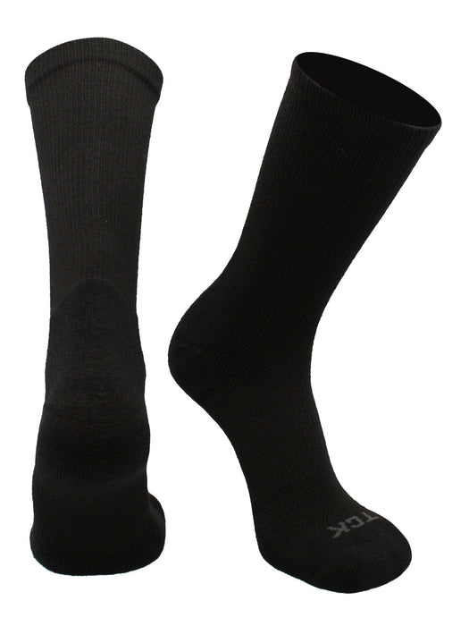 TCK Black / Large Blister Resister Socks Crew Length