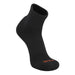 TCK Black / Large Blister Resister Socks Quarter Length