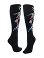 TCK Black / Large Lightning Bolt Tube Socks