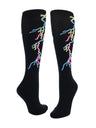 TCK Black / Large Lightning Bolt Tube Socks