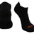 TCK Black / Large Multisport Athletic Ankle Socks Extended