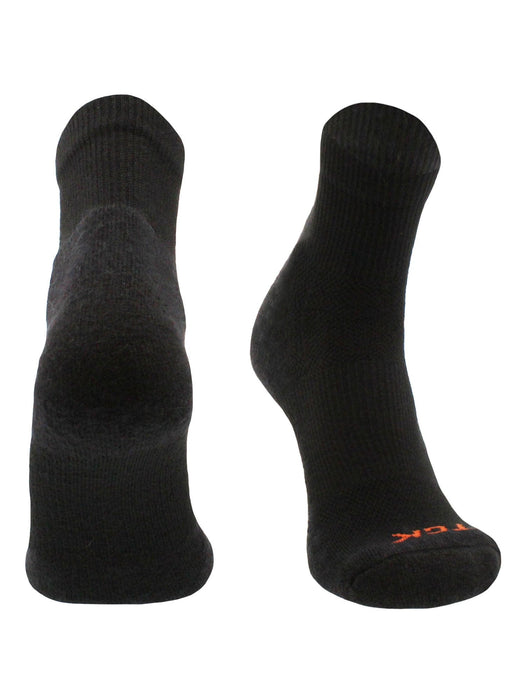 TCK Black / Large Pickleball Socks Quarter Length