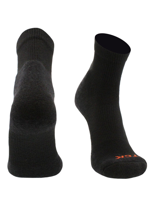 TCK Black / Large Pickleball Socks Quarter Length