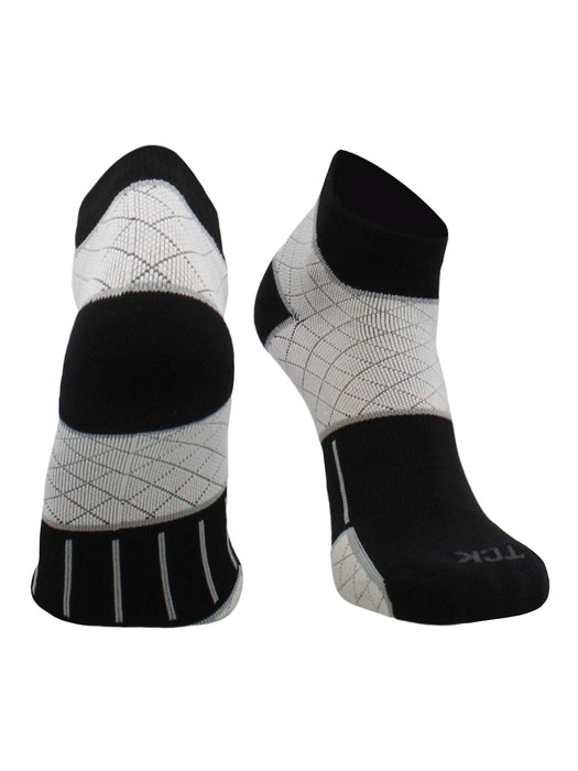 TCK Black / Large Plantar Fasciitis Relief Socks for Men and Women with Targeted Compression