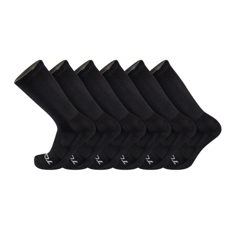 TCK Black / Large Seamless, Cushioned Crew Socks: Moisture Wicking Work & Sport