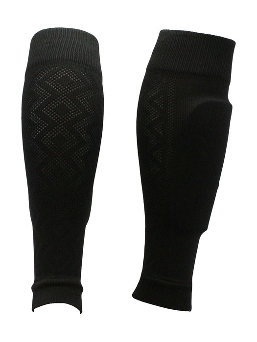 TCK Black / Large Soccer Leg Sleeves for Shin Guards