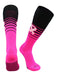 TCK Black/Neon Pink / Small Pink Breast Cancer Socks Elite Breaker