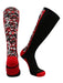 TCK Black/Red / Medium Long Digital Camo Baseball Socks