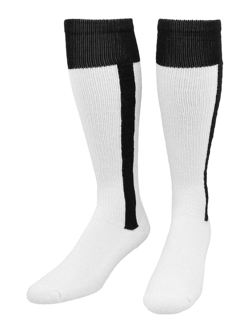 TCK Black / Small Classic 2-n-1 Softball and Baseball Stirrup Socks