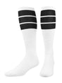 TCK Black / Small Retro Tube Socks 3 Stripes Over the Calf
