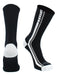 TCK Black/White/Grey / Large Turbo Crew Athletic Sports Socks