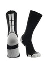 TCK Black/White / Large Baseline 3.0 Athletic Crew Socks Adult Sizes Team Colors