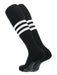 TCK Black/White / Large Elite Performance Baseball Socks Dugout Pattern B