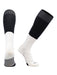 TCK Black/White / Large Long Football Socks End Zone