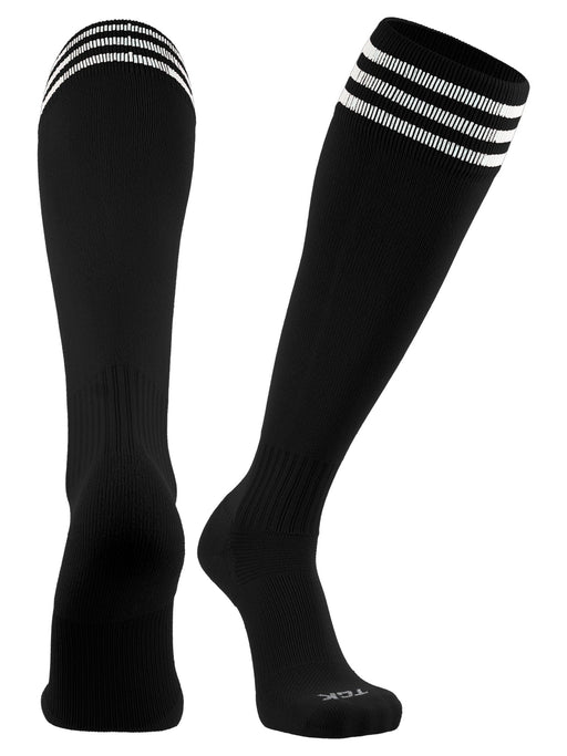 TCK Black/White / Medium Finale Soccer Socks 3-Stripes