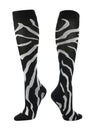 TCK Black/White / Small TCK Sports Krazisox Zebra Stripe Socks