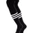 TCK Black/White / X-Large Dugout Striped Over the Knee Baseball Socks Pattern B