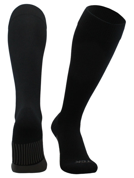 TCK Black / X-Large Elite Performance Baseball Socks Dugout Solid Team Colors