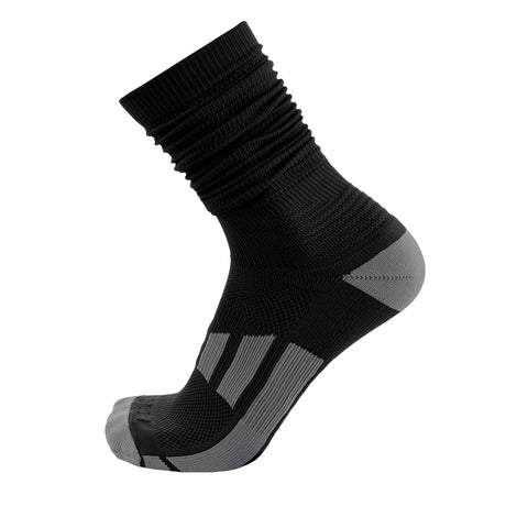 TCK Black / X-Large Football Scrunch Socks For Men and Boys