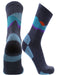 TCK Blue Sunset / Large Sunset Merino Wool Hiking Socks For Men & Women