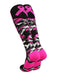 TCK Breast Cancer Awarness Socks Pink Camo Over The Calf