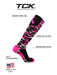 TCK Breast Cancer Awarness Socks Pink Camo Over The Calf