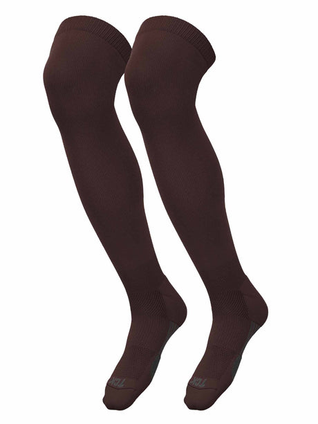 TCK Brown / X-Large Gridiron Extra Tall Football Socks