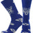 TCK BYU Royal/White / Large BYU Cougars Mayhem Crew Socks