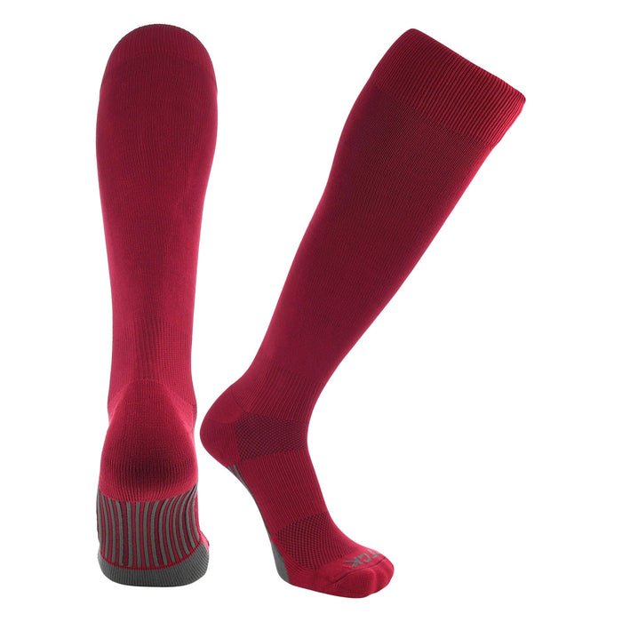 TCK Cardinal / Large Elite Performance Baseball Socks Dugout Solid Team Colors