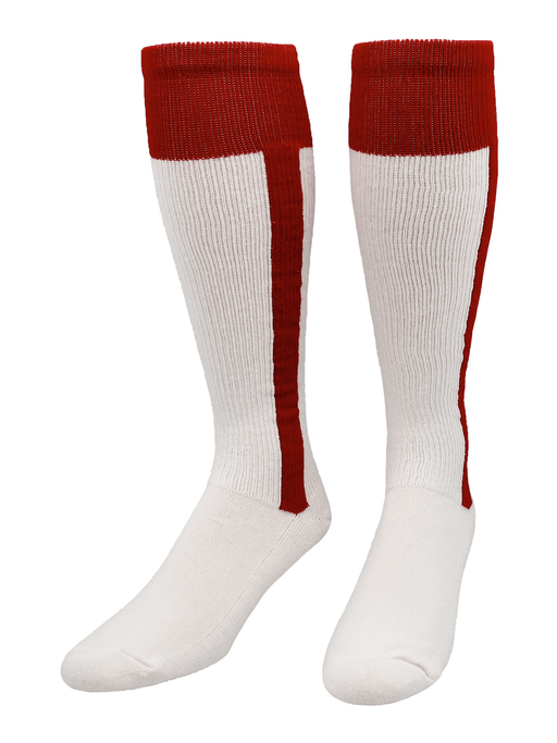 TCK Cardinal / Small Classic 2-n-1 Softball and Baseball Stirrup Socks