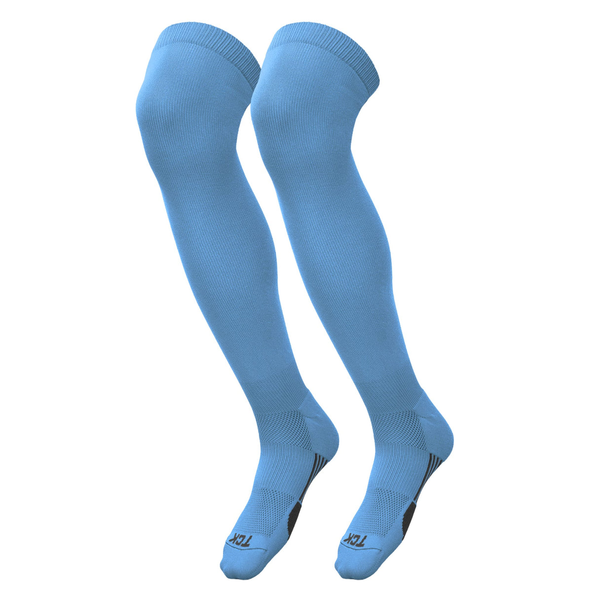 TCK Columbia Blue / Large Dugout Over the Knee Baseball Socks | Elite Athletic Sock