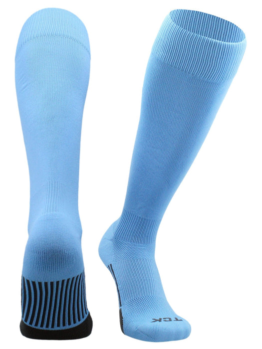 TCK Columbia Blue / Large Elite Performance Baseball Socks Dugout Solid Team Colors