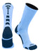 TCK Columbia Blue/Navy / Large Lacrosse Socks Midline Logo Crew