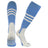 TCK Columbia Blue/White / Large Baseball Stirrup Socks with Stripes Pattern B