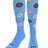 TCK Columbia Blue/White/Pink / Large Donut Athletic Knee High Socks