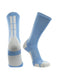 TCK Columbia Blue/White / Small Baseline 3.0 Athletic Crew Socks Youth Sizes Team Colors