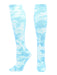 TCK Columbia Blue/White / Small Tie Dye Multisport Tube Socks Soccer Softball