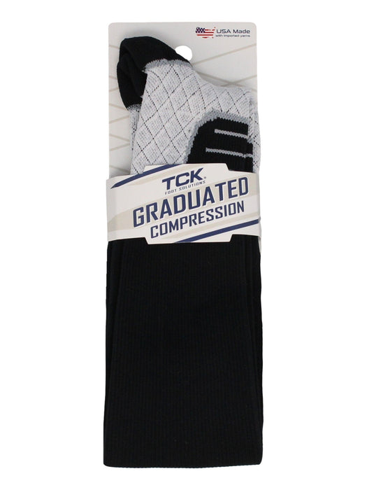 TCK Compression Socks For Women and Men, Over the Calf Graduated Compression 8-15 mmHg 20-30 mmHg