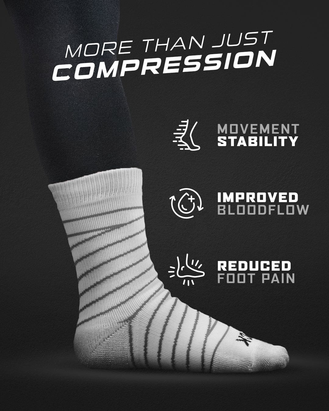 Compression Tape Sock - Ankle Support for Basketball & Football | Boost Circulation & Reduce Pain