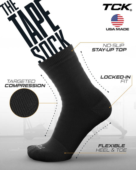Compression Tape Sock - Ankle Support for Basketball & Football | Boost Circulation & Reduce Pain