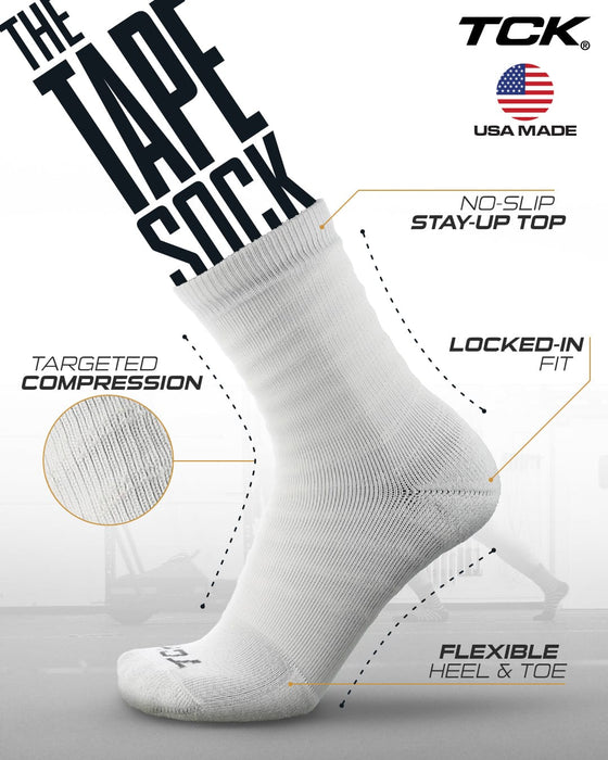TCK Compression Tape Sock – Ankle Support for Basketball & Football | Boost Circulation & Reduce Pain
