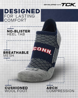 TCK Connecticut Huskies / Medium UConn Huskies No Show Tour Socks
