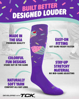 TCK Cupcake Athletic Knee High Socks
