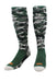 TCK Dark Green Camo / X-Large Elite Long Sports Socks Woodland Camo Over the Calf