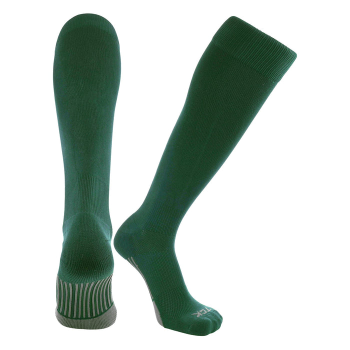 TCK Dark Green / Large Elite Performance Baseball Socks Dugout Solid Team Colors